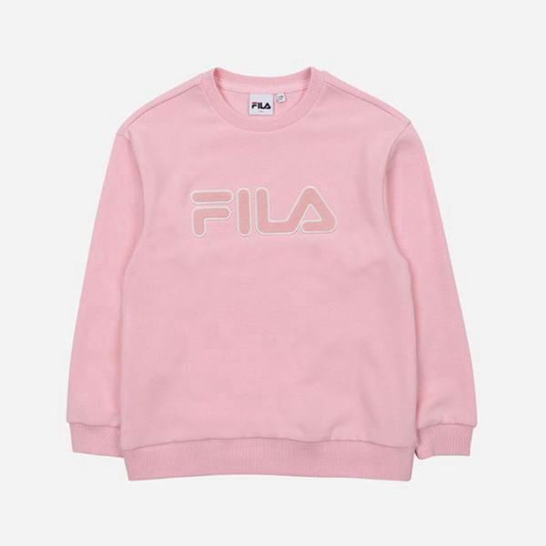 Fila Mikiny Detske Ruzove - Stella Crew Neck L/S Vypredaj - Slovakia 93425-QACX